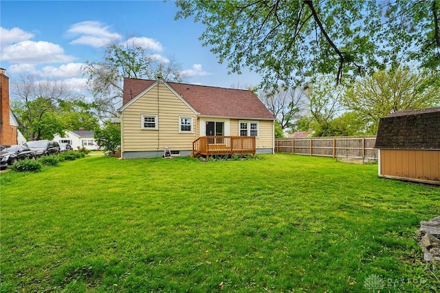 2917 California Ave, Dayton, OH 45419 - back of property featuring a deck, a shed, and an outdoor structure