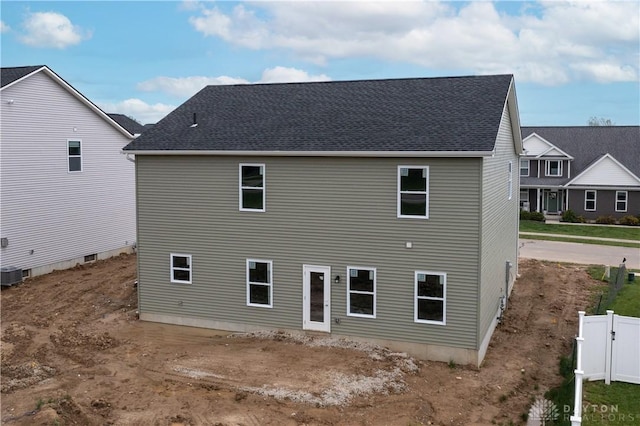 3402 Randall Dr, Cedarville Twp, OH 45314 - back of house with fence and a shingled roof