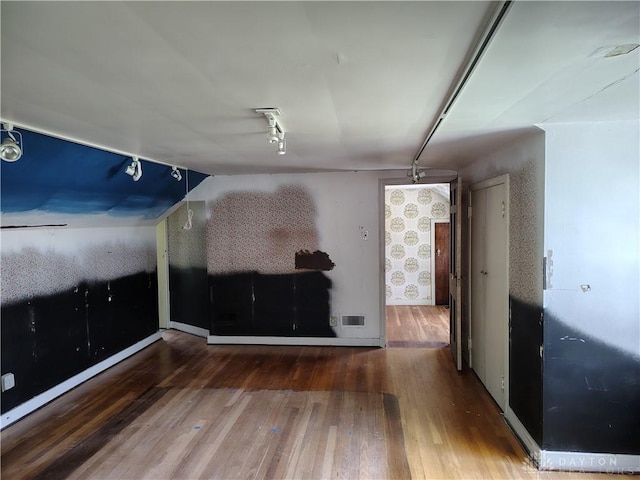 465 W Staunton Rd, Troy, OH 45373 - spare room featuring hardwood / wood-style floors and track lighting