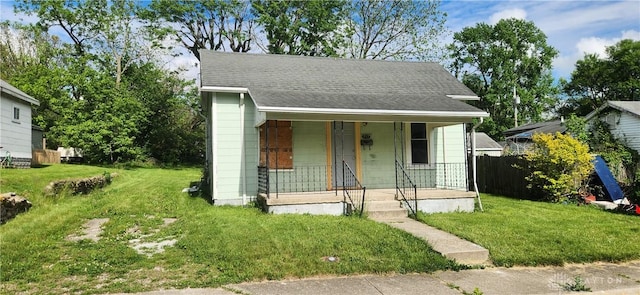 bungalow-style home featuring a porch