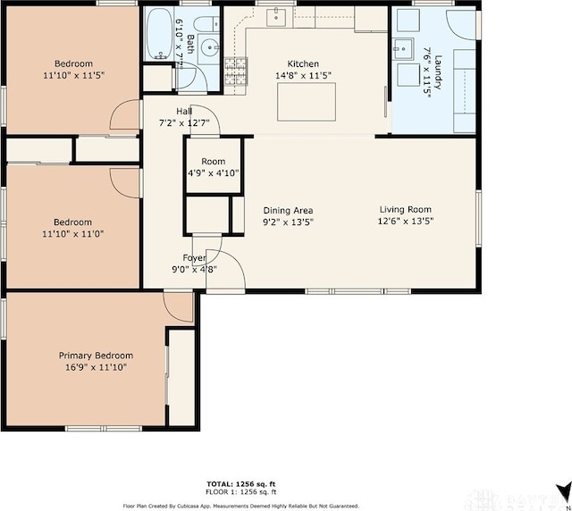 56 W Xenia St, Jamestown Vlg, OH 45335 - floor plan / room layout