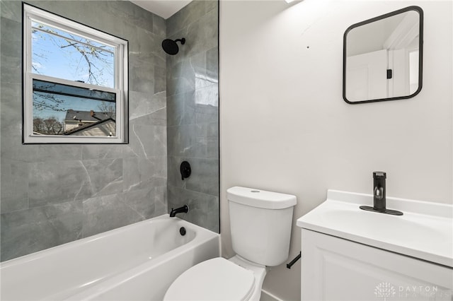 235 N Delmar Ave, Dayton, OH 45403 - bathroom with toilet, washtub / shower combination, and vanity
