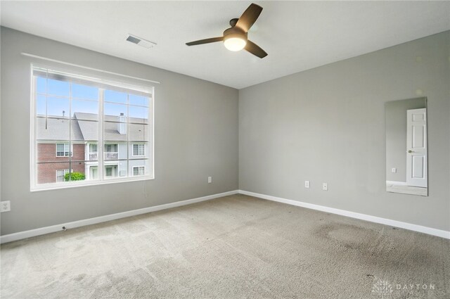 3128 Alexander Pl Unit 206, Beavercreek, OH 45431 - unfurnished room featuring ceiling fan, baseboards, and carpet floors