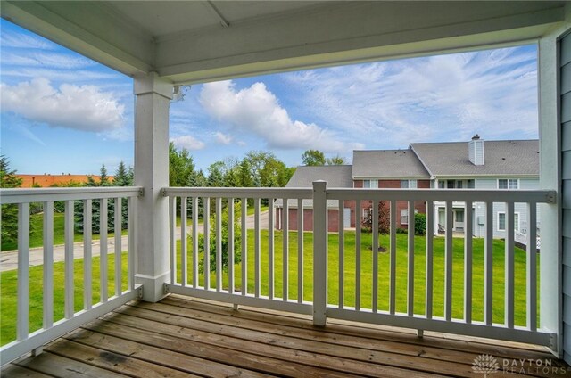 3128 Alexander Pl Unit 206, Beavercreek, OH 45431 - deck with a lawn