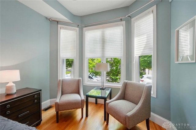 2731 Cleinview Ave Unit 2, Cincinnati, OH 45206 - sitting room with plenty of natural light, light wood-type flooring, and baseboards
