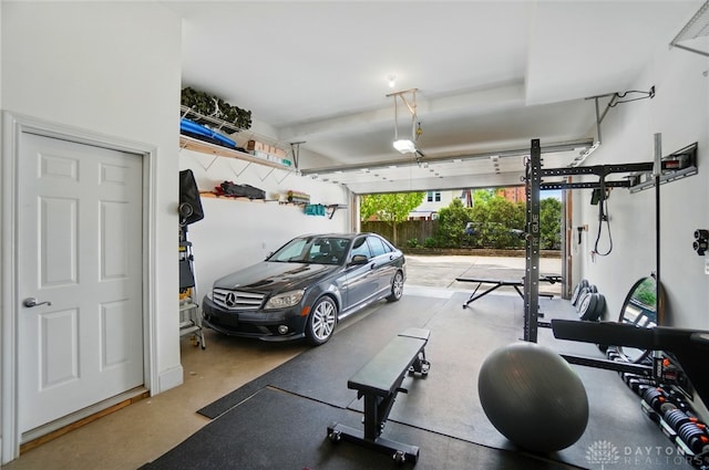 2731 Cleinview Ave Unit 2, Cincinnati, OH 45206 - workout area with a garage