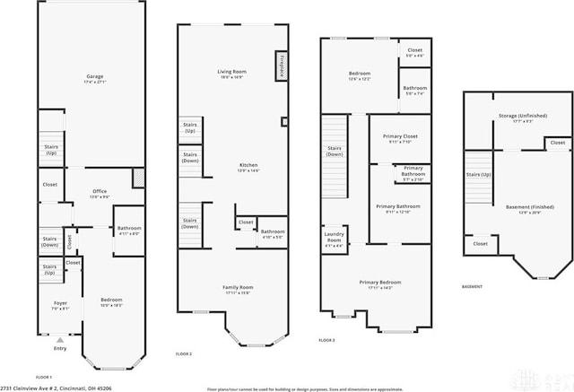 2731 Cleinview Ave Unit 2, Cincinnati, OH 45206 - property floor plan