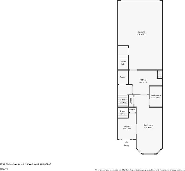 2731 Cleinview Ave Unit 2, Cincinnati, OH 45206 - home floor plan