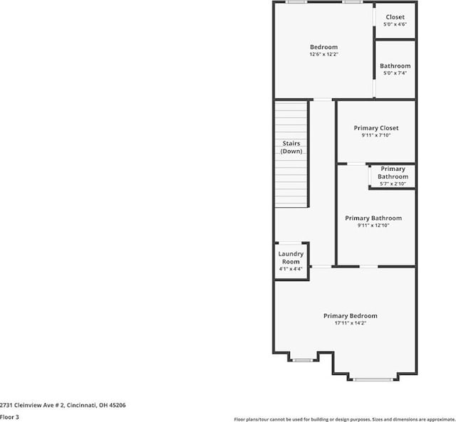 2731 Cleinview Ave Unit 2, Cincinnati, OH 45206 - property floor plan