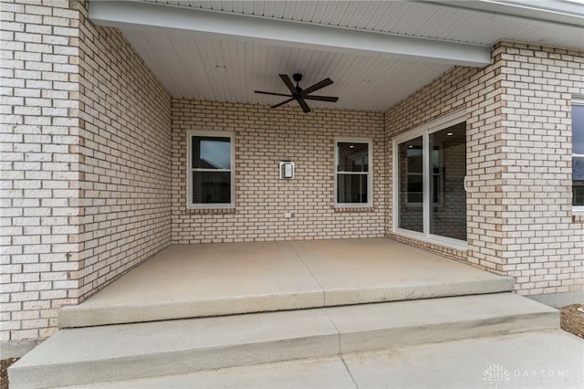 755 W Bentley Cir, Troy, OH 45373 - view of patio / terrace with ceiling fan