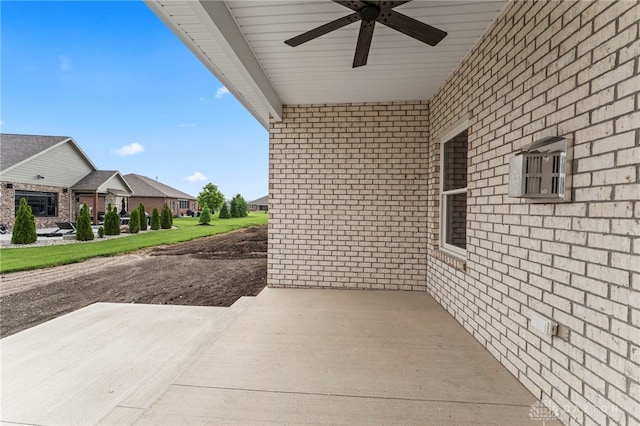 755 W Bentley Cir, Troy, OH 45373 - view of patio featuring a ceiling fan