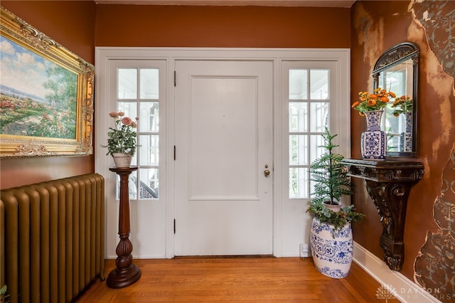 65 N Central Ave, Fairborn, OH 45324 - foyer entrance with radiator heating unit and wood finished floors