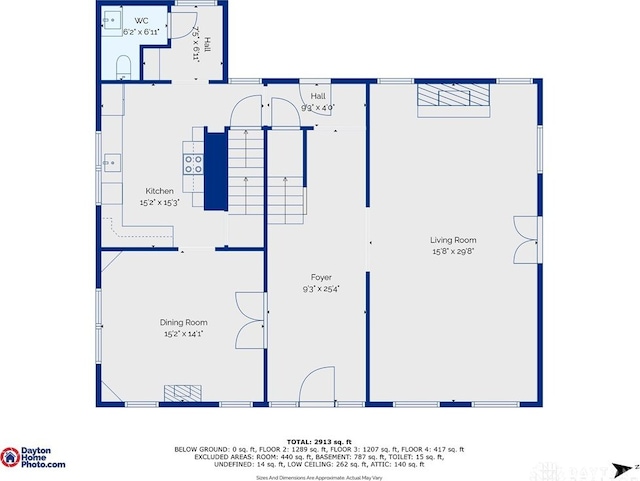 65 N Central Ave, Fairborn, OH 45324 - view of property floor plan