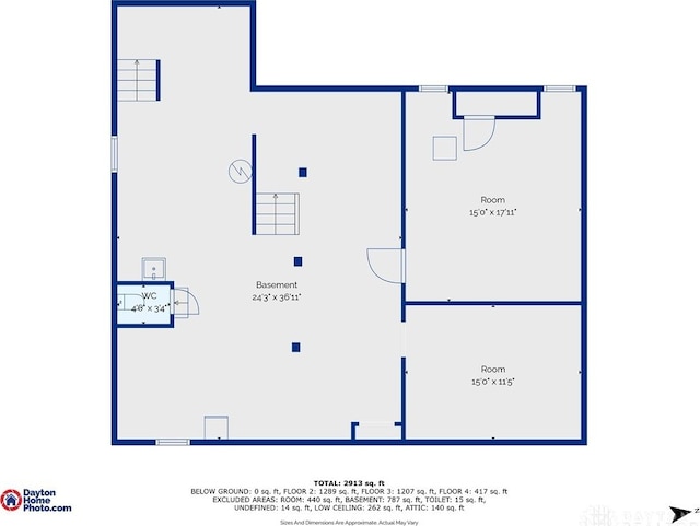65 N Central Ave, Fairborn, OH 45324 - view of property floor plan