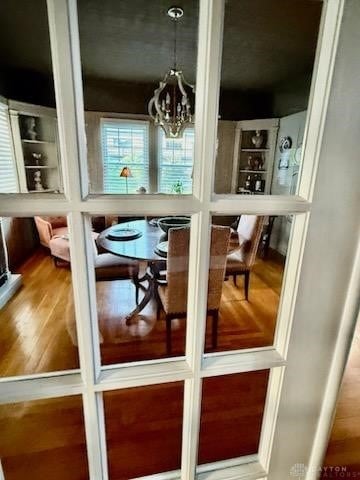 65 N Central Ave, Fairborn, OH 45324 - dining room with a chandelier and wood finished floors