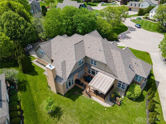 view from above of property