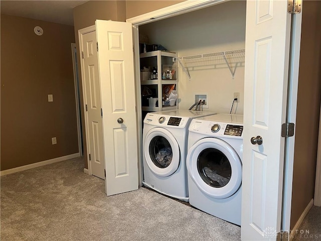 868 Grande Oaks Dr, Morrow, OH 45152 - washroom featuring washing machine and dryer, carpet, and baseboards