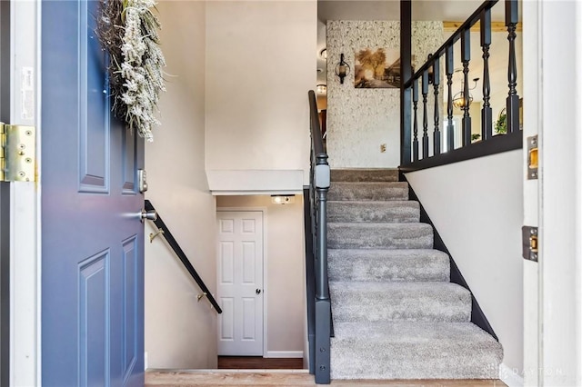 7217 State Route 380, Chester Twp, OH 45177 - stairs with wood finished floors