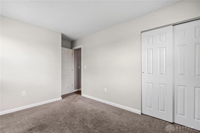 7217 State Route 380, Chester Twp, OH 45177 - unfurnished bedroom with carpet flooring, baseboards, and a closet