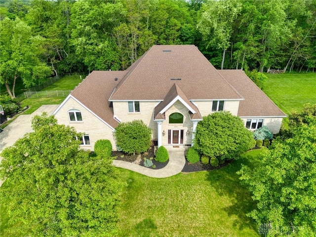 1656 Fox Trl, Bellbrook, OH 45305 - view of front facade with a front lawn