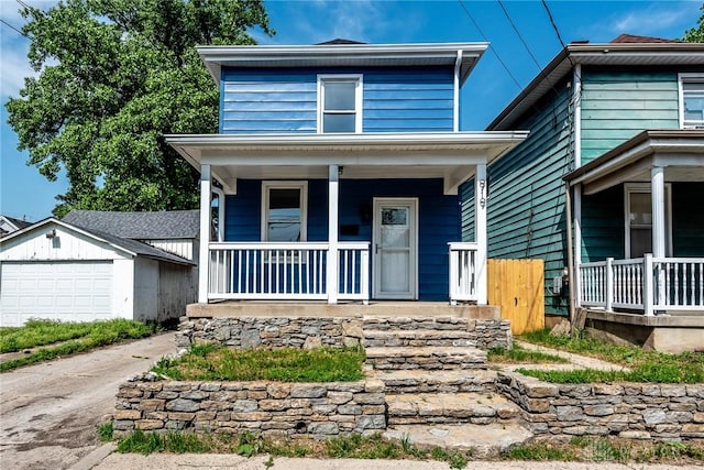 919 Summer St, Hamilton, OH 45013 - traditional style home featuring covered porch and a garage