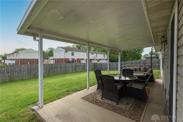 82 Choctaw Cir, Franklin, OH 45005 - view of patio / terrace featuring an outdoor hangout area