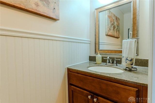 849 Wind Blf, Springboro, OH 45066 - bathroom featuring a wainscoted wall and vanity