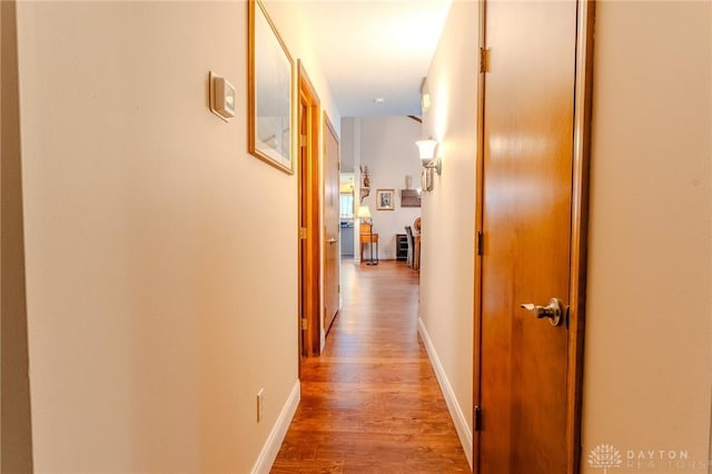 849 Wind Blf, Springboro, OH 45066 - hallway with wood finished floors and baseboards