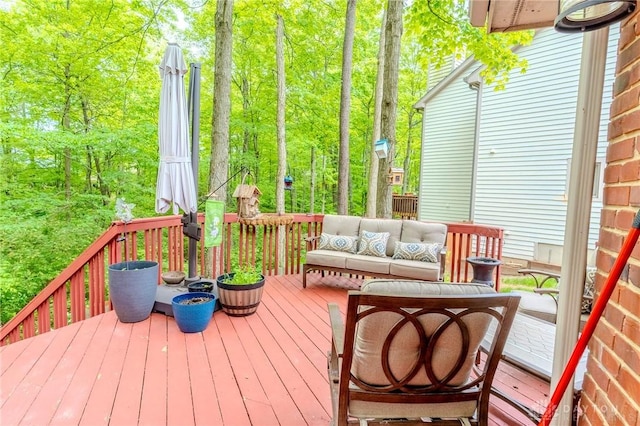 849 Wind Blf, Springboro, OH 45066 - deck with an outdoor living space