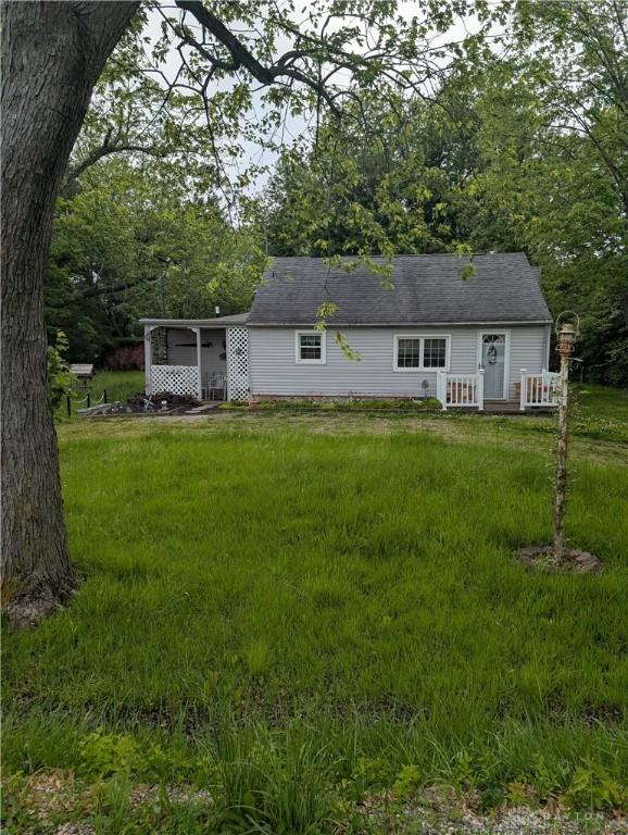 7430 S Kessler Fred Rd, West Milton, OH 45383 - view of front of property featuring a front lawn