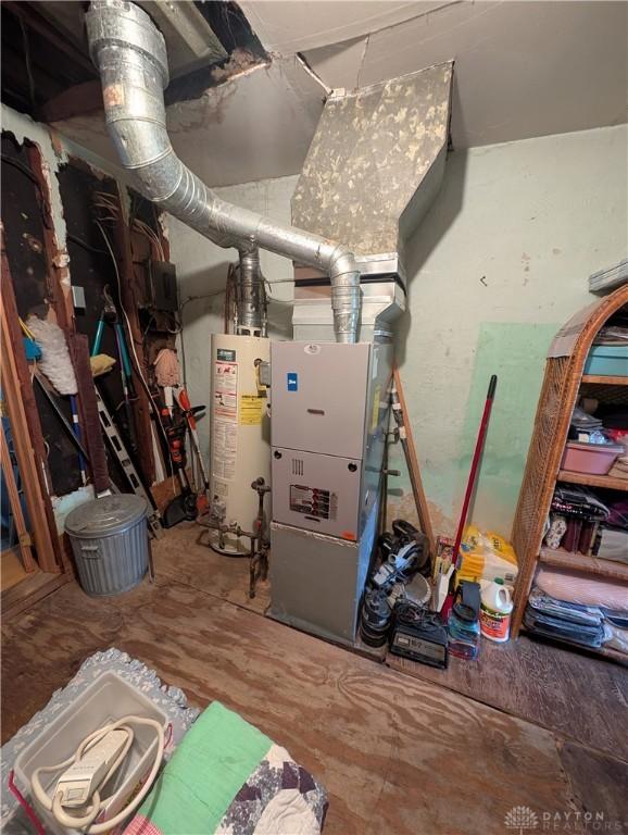 7430 S Kessler Fred Rd, West Milton, OH 45383 - utilities featuring gas water heater