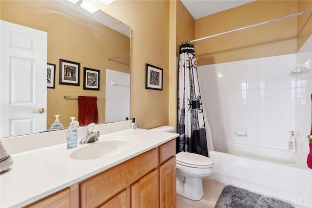 2684 Cedarbrook Way, Beavercreek, OH 45431 - bathroom with vanity, shower / tub combo, and tile patterned floors