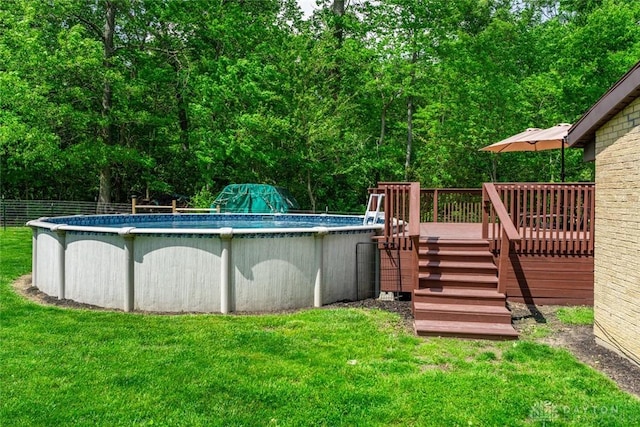 1493 N Sulphur Springs Rd, West Alexandria, OH 45381 - outdoor pool featuring a deck