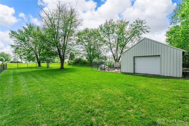 1493 N Sulphur Springs Rd, West Alexandria, OH 45381 - view of yard featuring an outbuilding and a garage
