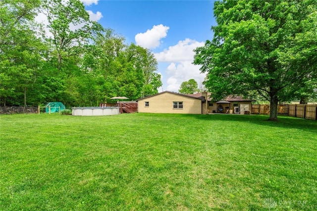 1493 N Sulphur Springs Rd, West Alexandria, OH 45381 - view of yard with an outdoor pool