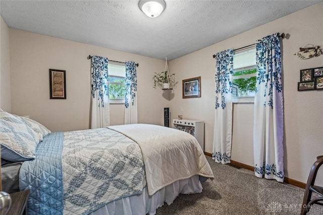 1493 N Sulphur Springs Rd, West Alexandria, OH 45381 - carpeted bedroom featuring baseboards and a textured ceiling