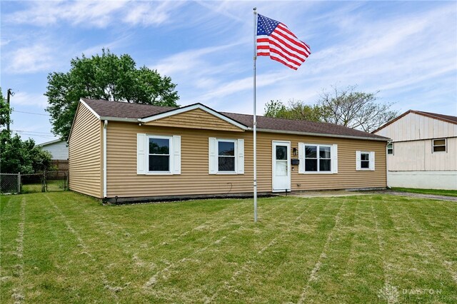 1139 Chalet Dr, New Carlisle, OH 45344 - back of house with a gate
