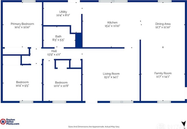 1139 Chalet Dr, New Carlisle, OH 45344 - room layout