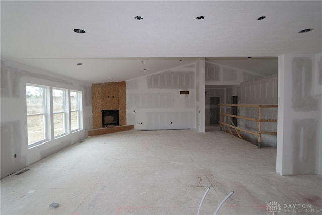 25 Morris St Unit 0013, Springboro, OH 45066 - unfurnished living room featuring a fireplace