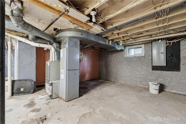 4119 Pleasant View Ave, Dayton, OH 45420 - below grade area featuring electric panel