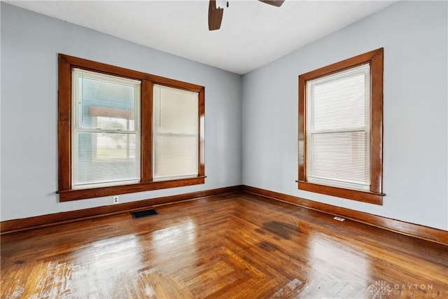 4119 Pleasant View Ave, Dayton, OH 45420 - empty room with a ceiling fan and baseboards