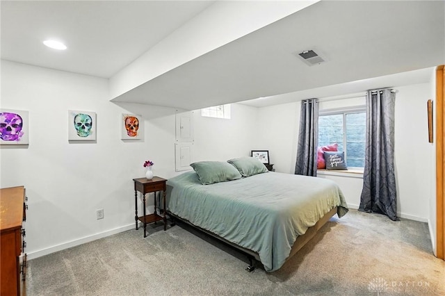 1236 Ridgeview Ave, Kettering, OH 45409 - bedroom featuring light carpet, multiple windows, and recessed lighting