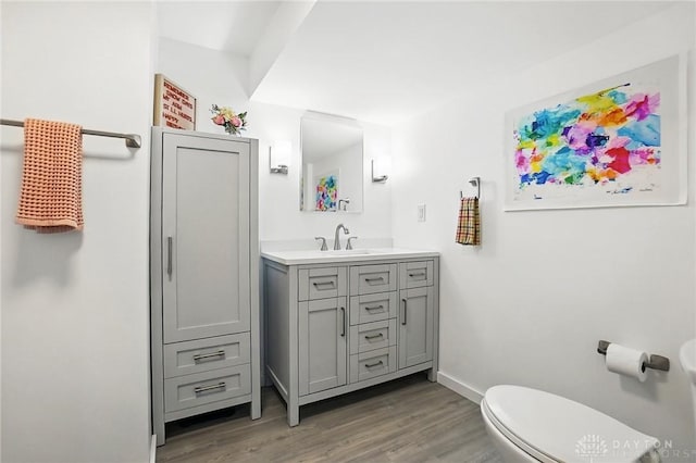 1236 Ridgeview Ave, Kettering, OH 45409 - bathroom featuring vanity and wood finished floors