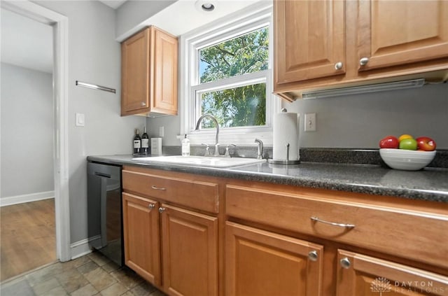 1236 Ridgeview Ave, Kettering, OH 45409 - kitchen with dishwasher and dark countertops