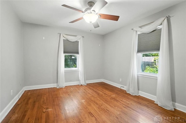 1236 Ridgeview Ave, Kettering, OH 45409 - unfurnished room featuring ceiling fan and wood finished floors