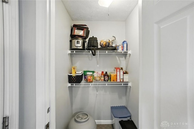 view of storage area