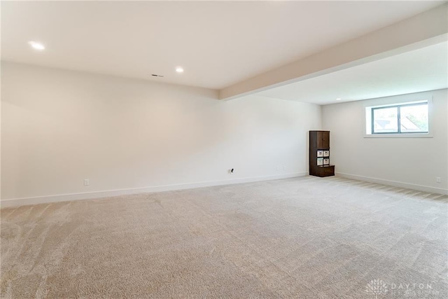 1264 Normandy, Clearcreek Twp, OH 45458 - unfurnished room featuring light carpet, recessed lighting, and baseboards