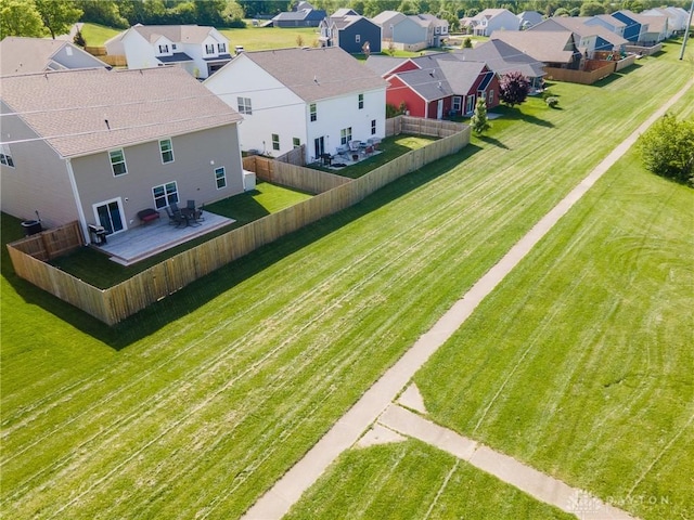 aerial perspective of suburban area