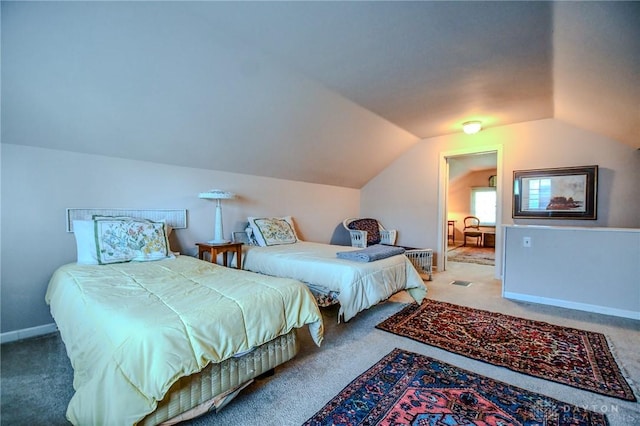 401 Hadley Ave, Dayton, OH 45419 - carpeted bedroom featuring lofted ceiling and baseboards