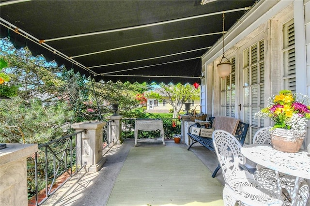 401 Hadley Ave, Dayton, OH 45419 - view of patio / terrace featuring french doors